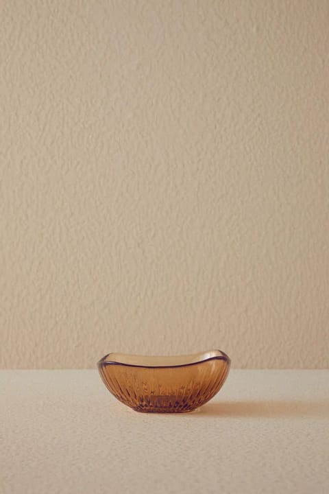 پیاله اسنک شیشه‌ای Galina قهوه‌ای