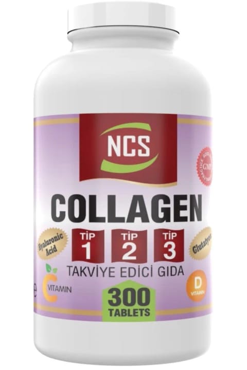 NCS 300 Tablet هیدرولیز کلاژن تیپ 1-2-3 با هیالورونیک اسید