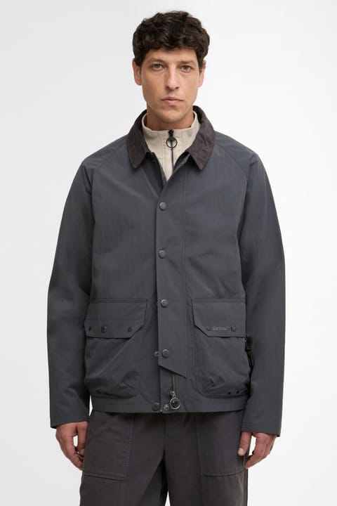 کاپشن کژوال Chore بازطراحیشده Barbour مدل GY71 رنگ آسفالت