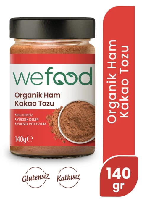Wefood پودر کاکائو خام ارگانیک ۱۴۰ گرم
