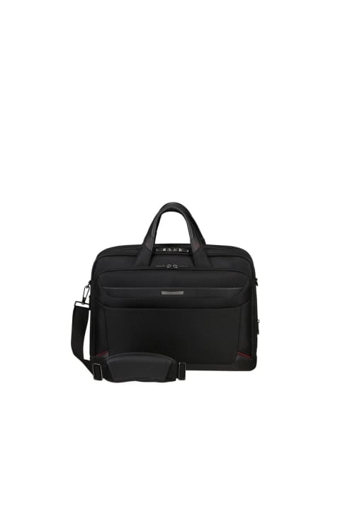 کیف لپتاپ چرمی Samsonite Pro-DLX مدل آکاردئونی ۱۷.۳ اینچ (دارای ورودی USB)