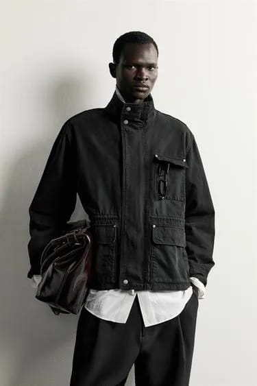RELAXED FIT UTILITY POCKET JACKET