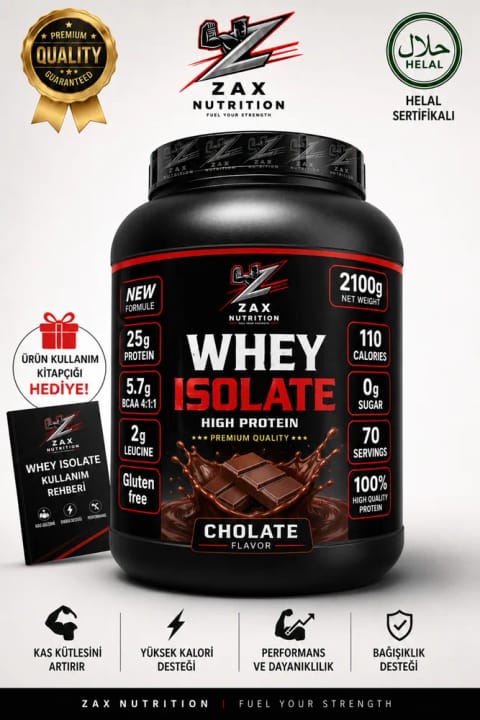 zax nutrition پودر پروتئین وی ایزوله 2100 گرم %100 پروتئین ایزوله