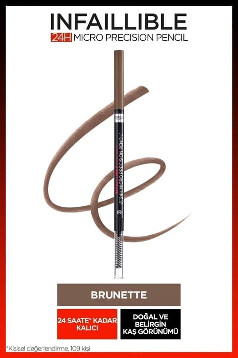 L'Oreal Paris Infaillible 24H Micro Precision ابرو مداد - Brunette