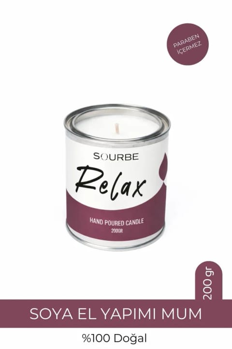 شمع معطر سویا SOURBE Relax با رایحه اسطوخودوس