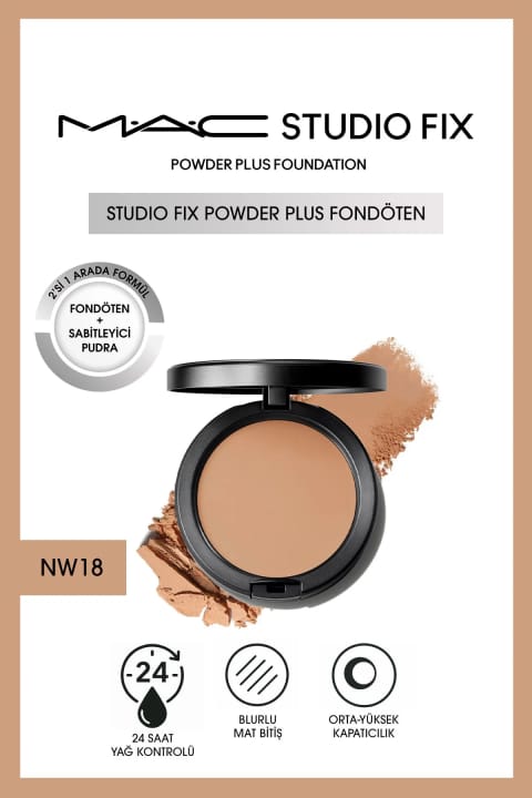 فونداسیون پودری M.A.C Studio Fix Powder Plus - NW18