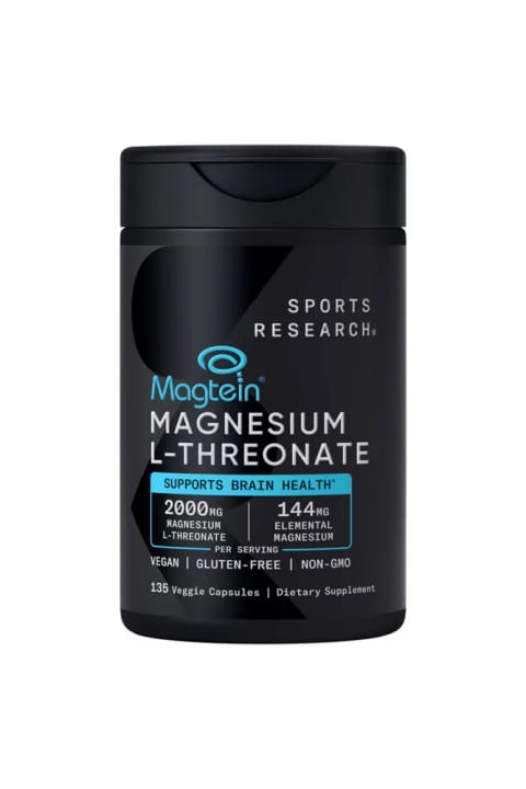 اسپورتس ریسرچ مگتین Magnesium L-Threonate، 2000 میلی‌گرم، 135 کپسول گیاهی