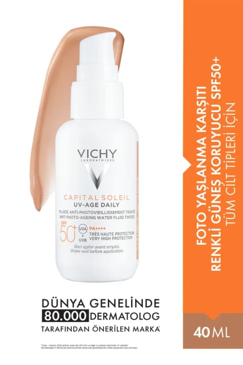 ویشی کاپیتال سولیل UV-Age روزانه SPF 50+ کرم ضد آفتاب رنگی 40 میلیلیتر