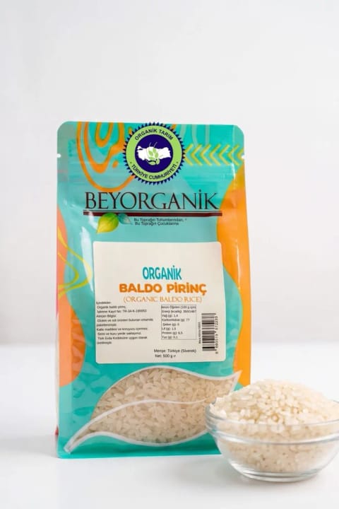 BEYORGANİK برنج ارگانیک بالدو 500 گرم (دارای آزمایش سموم و آفلاتوکسین)