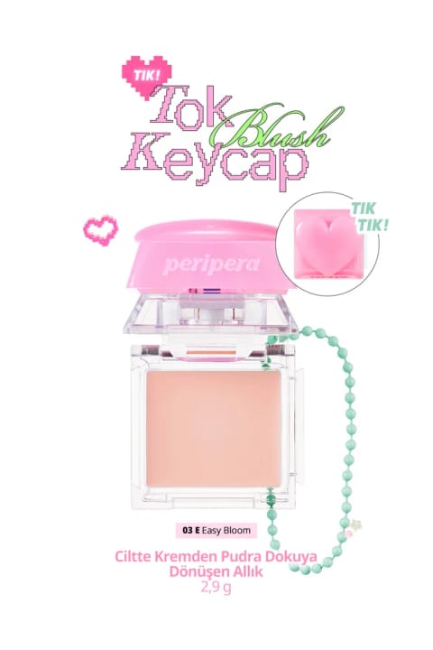 PERIPERA توک بلاش کیپ (03 Easy Bloom)