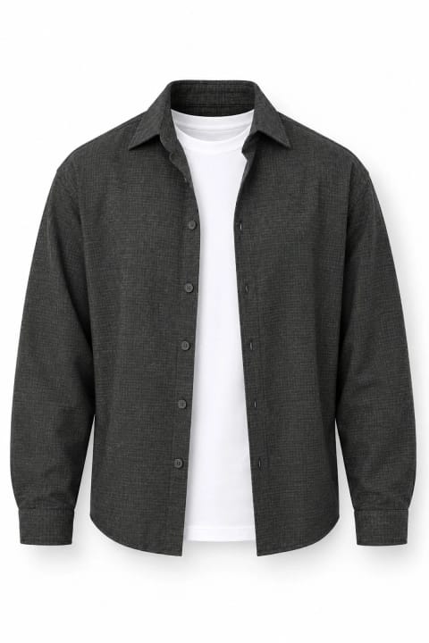 پیراهن مردانه Valiberta Pixel Relaxed Fit پنبه‌ای فلانل راه‌راه میکرو - سبز