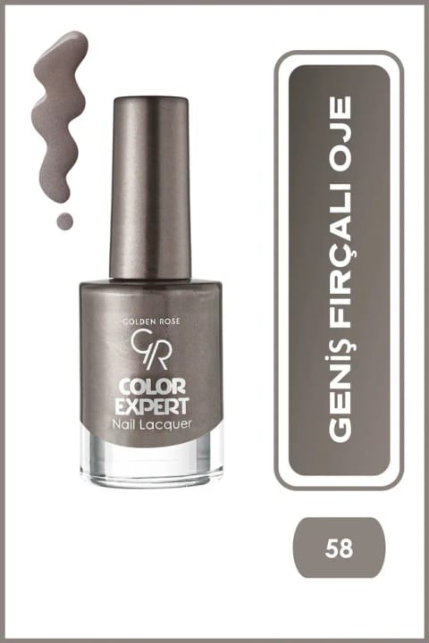 لاک ناخن Golden Rose Color Expert شماره 58 - با برس پهن 10.2 میلیلیتر
