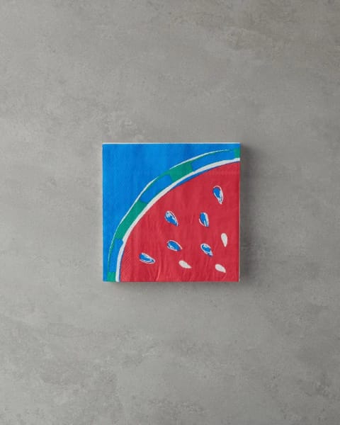 دستمال کاغذی مِلون بسته ۲۰ عددی ۳۳×۳۳ سانتی‌متر قرمز