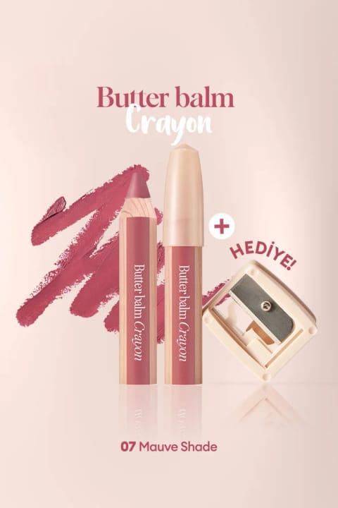 کلیو بالم لب رنگی و مدادی کرمی با تراش CLIO Butter Balm — 007 Mauve Shade