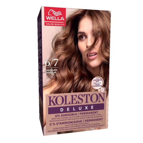 Wella Koleston Deluxe Kit بدون آمونیاک رنگ مو 6/7 شکلات قهوه‌ای