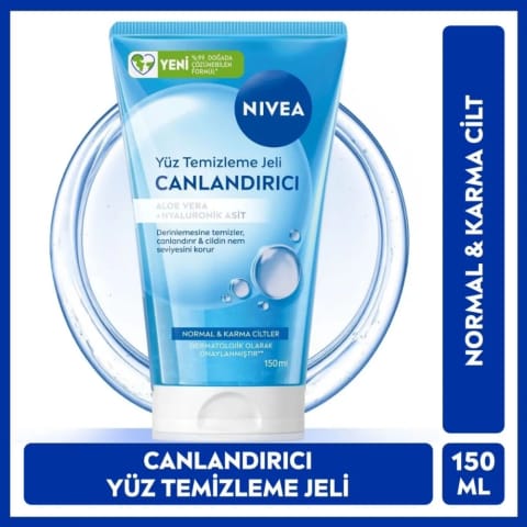 Nivea شست‌وشوی صورت نیروبخش ۱۵۰ میلی‌لیتر (مناسب پوست معمولی و مختلط)