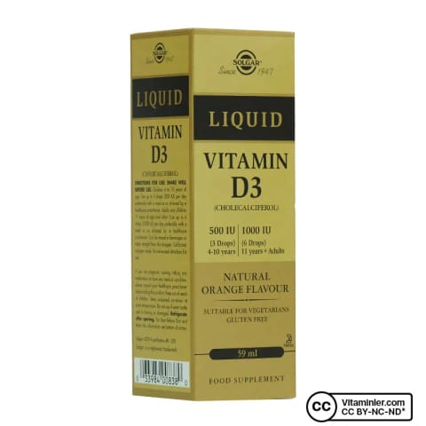 سولگار ویتامین D3 1000 IU قطره 59 میلی‌لیتر