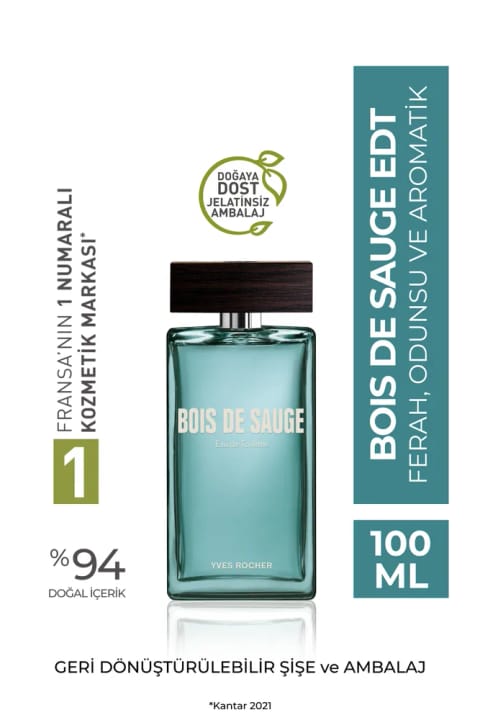 Yves Rocher Bois De Sauge ادکلن مردانه 100 میلی‌لیتر
