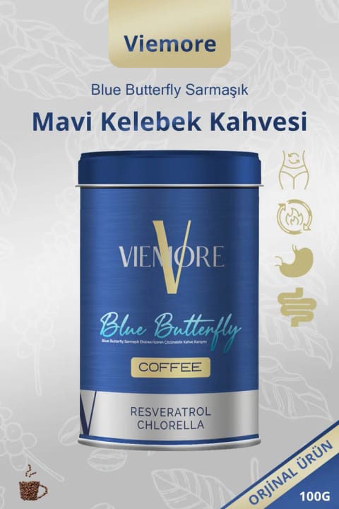 Viemore Blue Butterfly قهوه حاوی عصاره پیچک آبی - قهوه پروانه آبی ...