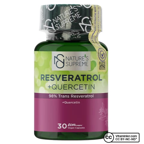 Nature's Supreme Resveratrol + Quercetin 30 کپسول
