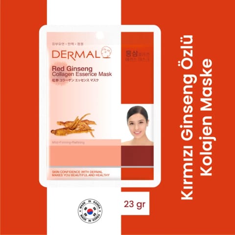 Dermal ماسک کلاژن با عصاره جینسنگ قرمز ۲۳ گرم