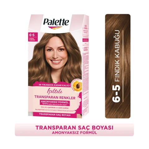 Palette رنگ مو شمارهٔ ۶-۵ فندقی