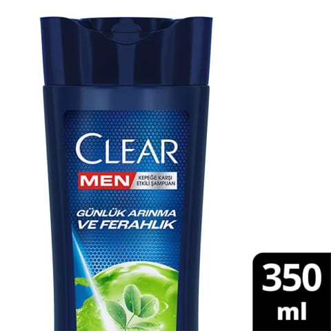 شامپو ضدشوره Clear Men پاکسازی روزانه و طراوت با عصاره سرو و اکالیپتوس ۳۵۰ میلیلیتر