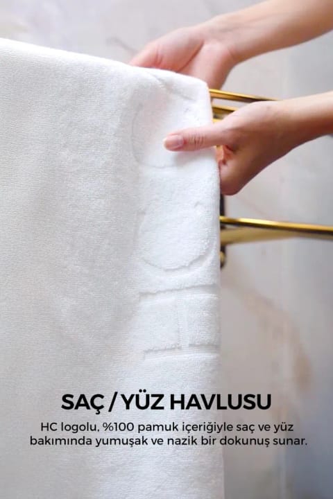 HC Care حوله مو و صورت - 50x90 سانتی‌متر