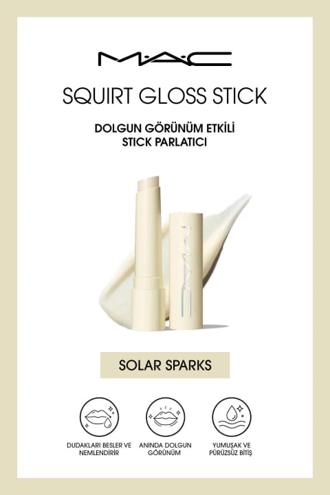 M.A.C براق‌کننده استیکی Squirt Gloss Stick با اثر حجم‌دهنده - Solar ...