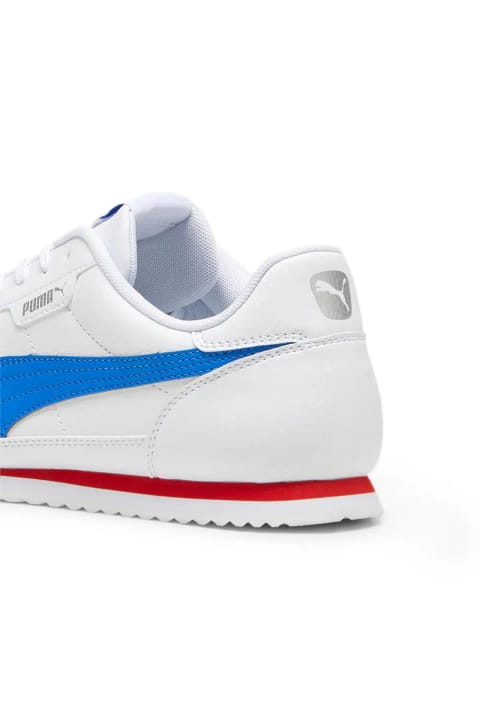 Puma Turino II سفید-Hyperlink Blue-نقره‌ای