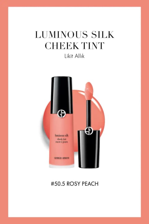 Giorgio Armani Luminous Silk Cheek Tint رژگونه مایع 50.5 Rosy Peach 361427419...