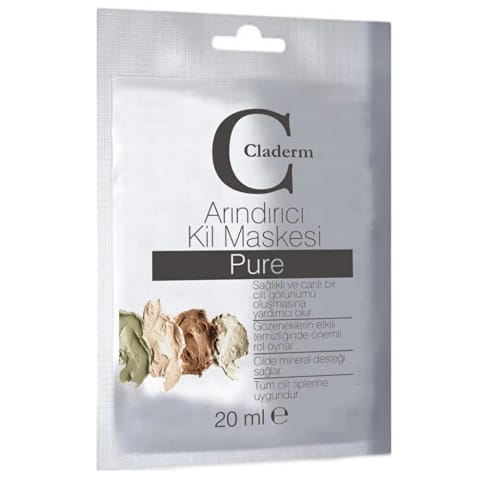 ماسک خاک رس پاککننده Claderm Pure 20 میلیلیتر