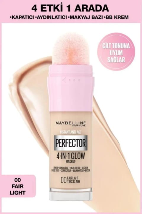 میبلین نیویورک فاندیشن Instant Perfector Glow 4 افکت 1 در 1 - 00 Fair Light
