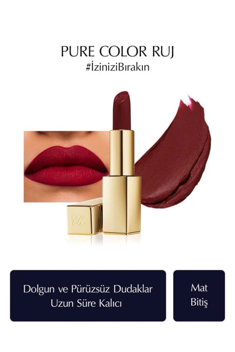 رژ لب مات Estee Lauder مدل Pure Color Matte Lipstick حجم 3.5 گرم رنگ 888