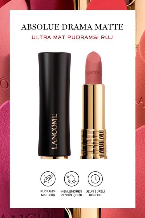 Lancome L'Absolu Rouge Drama Matte رژ لب مات 274