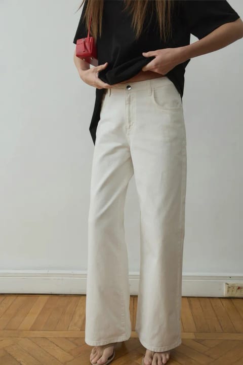 جین Wide Leg سفید 88