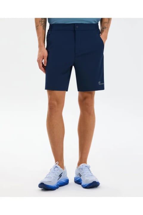 SKECHERS مردانه شلوارک میکرو کلکشن ۷ اینچ مدل Walk، سرمه‌ای S211710-0505