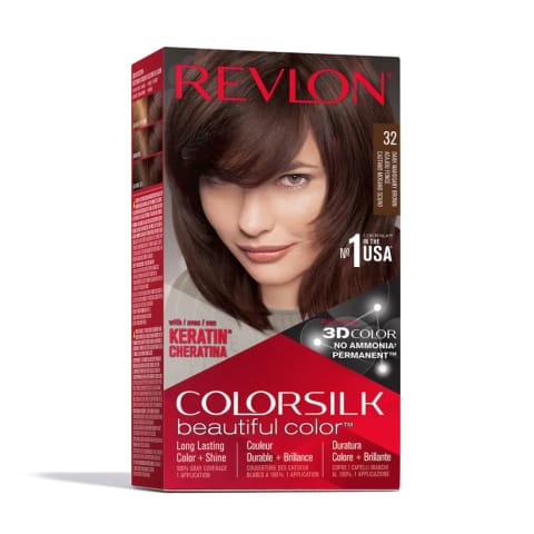 Revlon ColorSilk Beautiful Color رنگ مو 32 قهوه ای ماهونی تیره