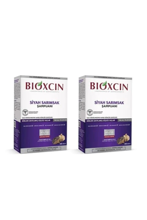 Bioxcin شامپو سیر سیاه ۲×۳۰۰ میلیلیتر