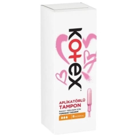 Kotex تامپون با اپلیکاتور معمولی ۸ عددی