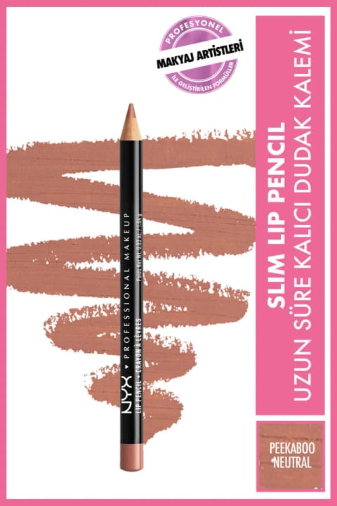 مداد لب NYX Professional Makeup - Slim Lip Pencil رنگ Peekaboo Neutral