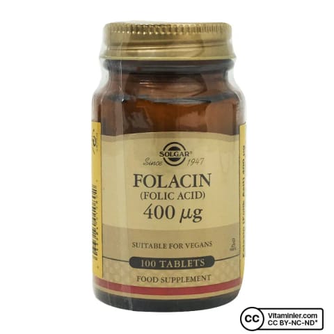 سولگار فولیک اسید (فولاسین) 400 میکروگرم 100 عدد قرص
