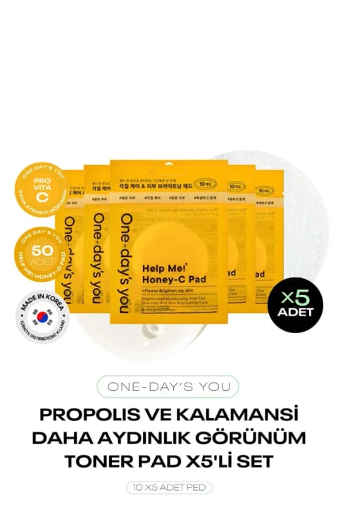 ست پد تونیک روشنکننده ONE DAYS YOU حاوی Propolis و Kalamansi