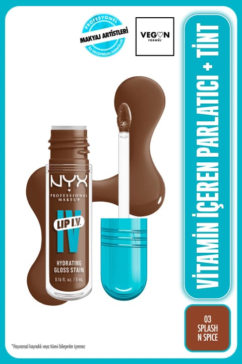 NYX Professional Makeup LIP I.V. ویتامینه براقکننده + تینت - 03 Splash