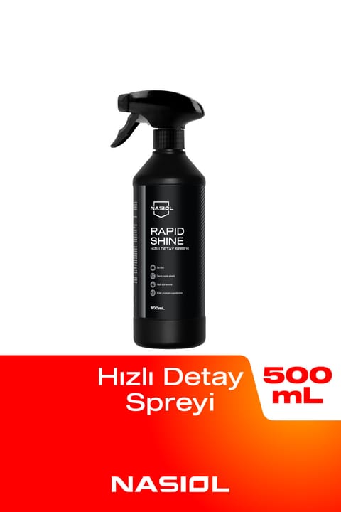 اسپری جزئیات خودرو Nasiol Rapidshine - اثر جلای سریع - رنگ عمیق - درخشش نمایشگاهی