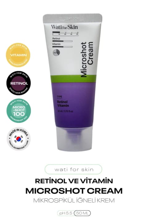 کرم میکرواسپیکول سوزنی حاوی Retinol و Vitamin واتی فور اسکین