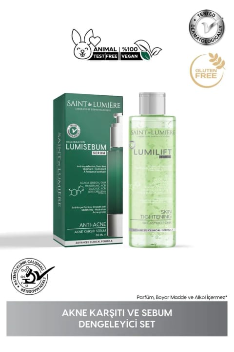 SAINT DE LUMIERE LUMISERIES ست ضد آکنه و متعادل‌کننده Sebum