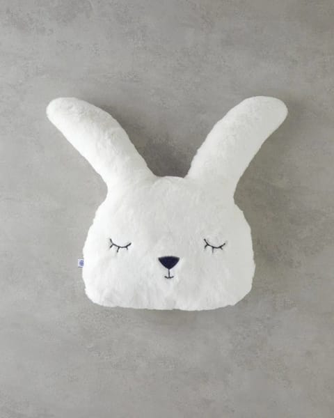 کوسن تزئینی پولیشی خرگوش نوزاد Sweet Rabbit ۳۵×۲۷ سانتی‌متر سفید