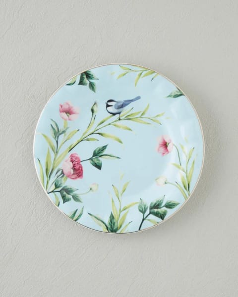 بشقاب پاستا Vanilla New Bone China 20 سانتی‌متری آبی روشن