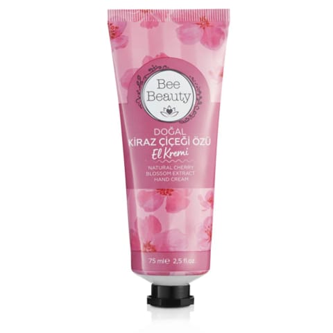 Bee Beauty کرم دست طبیعی عصاره گل گیلاس 75 میلیلیتر